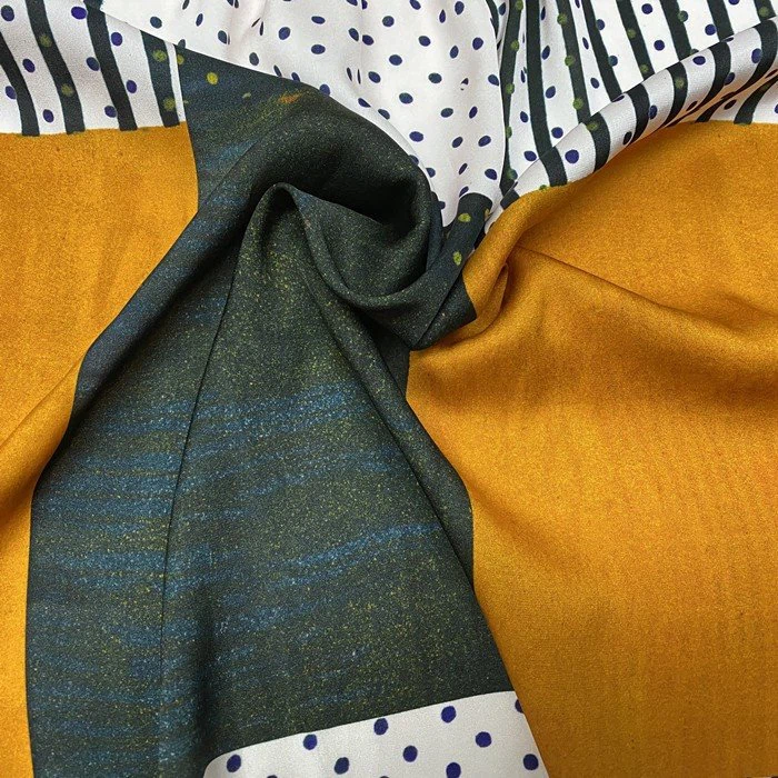 custom print silk fabric manufacture